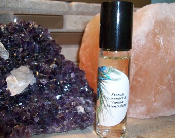Discontinued French Lavender and Vanilla Essential Oil Blend 1/3 oz Roller Bottle