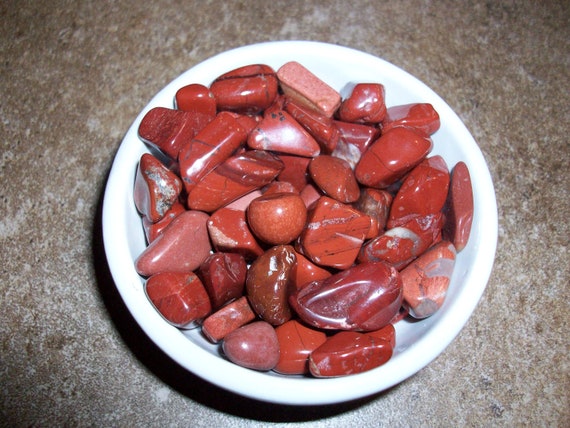 Red Jasper Tumbled Chipstones (2 Stones)