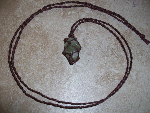 Prasiolite Braided Necklace