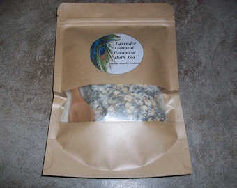 Lavender Oatmeal Botanical Bath Tea