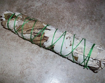 White Sage and Yerba Santa Jumbo Size Smudge Stick