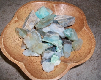Peruvian Natural Blue Opal Small Raw Crystals