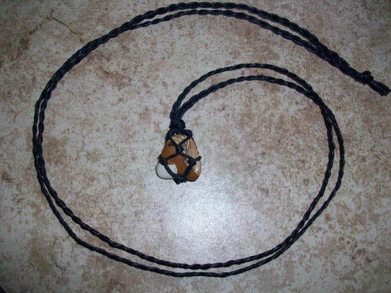 Picture Jasper Braided Necklace