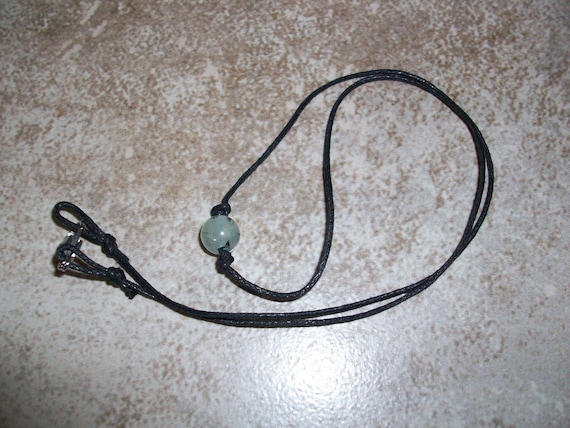 Prehnite 8mm Single Bead Choker Style Necklace