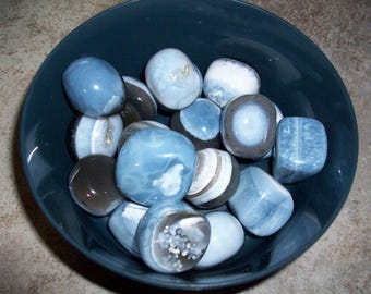 Owyhee Blue Opal Medium Large Tumbled Stones