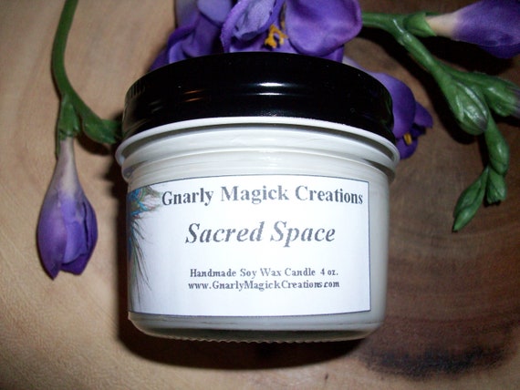 Handmade Sacred Space 4 oz Jar Candle