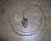 Amethyst Point Braided Necklace (Various Stones Available) This is an example of the necklace you will receive.