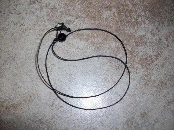 Golden Sheen Obsidian 8mm Single Bead Choker Style Necklace