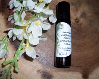 Artemisia Californica (Jojoba) Infused Dry Oil Roll-on 10ml Bottle