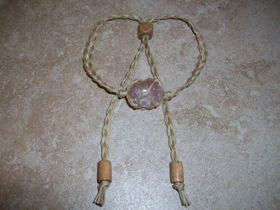 Pink Calcite Braided Bracelet