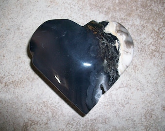Volcano Agate Heart 2 ( 2 3/4 Inches )