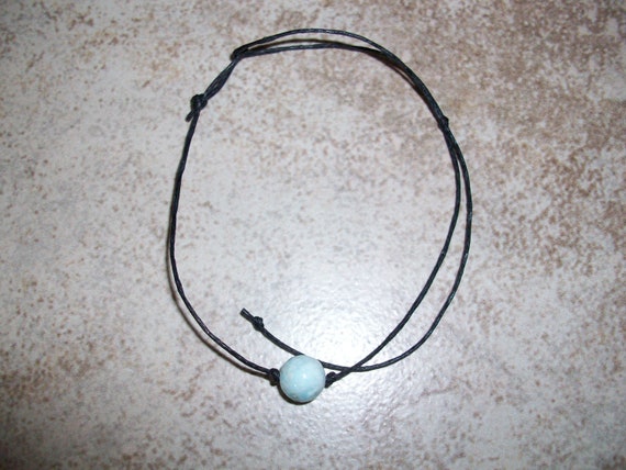 Hemimorphite 8mm Single Bead Stackable Knotted Bracelet ( 7 - 8 1/2 inch Wrist)