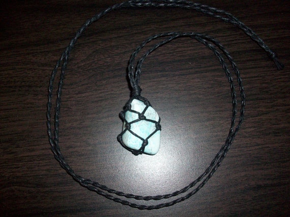 Turquenite (Turquoise Howlite) Braided Necklace