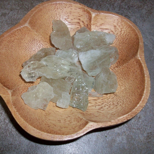 Hiddenite (Green Kunzite) Raw Crystals