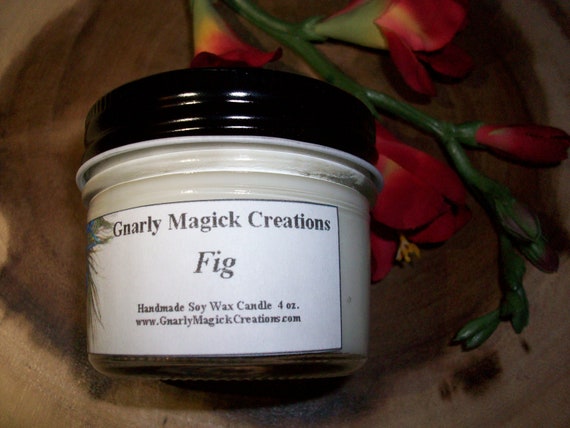 Handmade Fig 4 oz Jar Candle