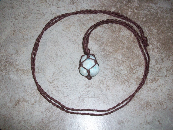 Larimar Braided Necklace