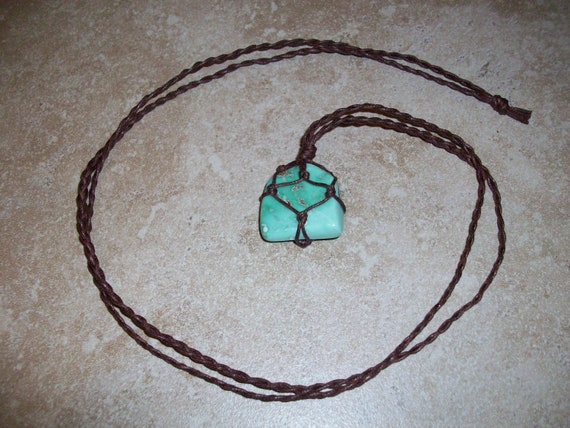 Variscite Braided Necklace