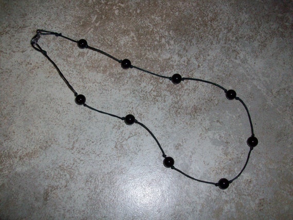 Rainbow Obsidian 8mm Choker Style Stackable Knotted Necklace