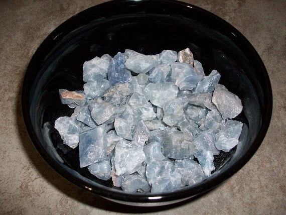 Blue Calcite Small Raw Cystals