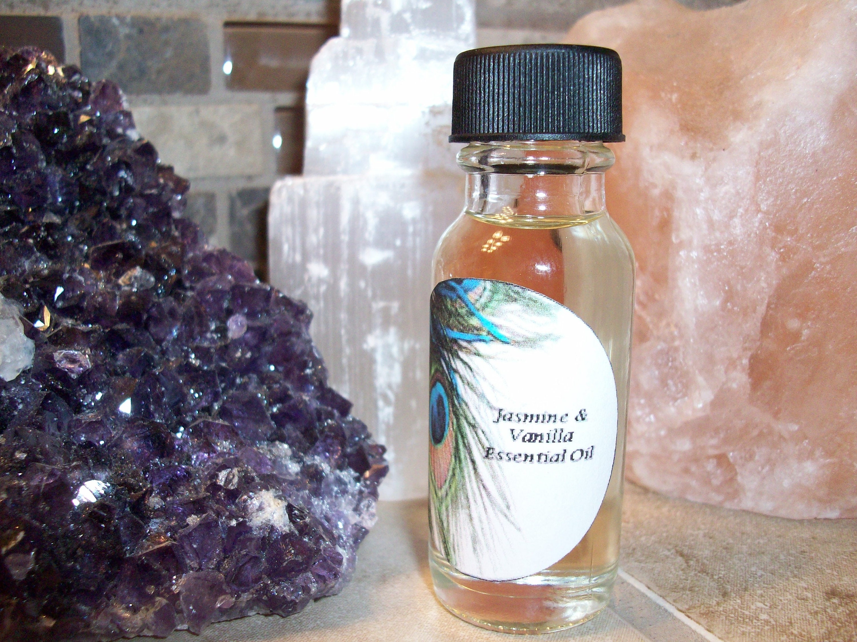 Jasmine and Vanilla Essential Oil Blend 1/2 Oz Bottle 