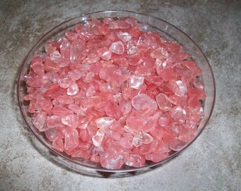 Cherry Quartz Tiny Tumbled Chipstones (3 Stones)