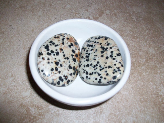 Dalmatian Jasper Worry Stones