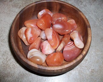 Apricot Agate Tumbled Stones