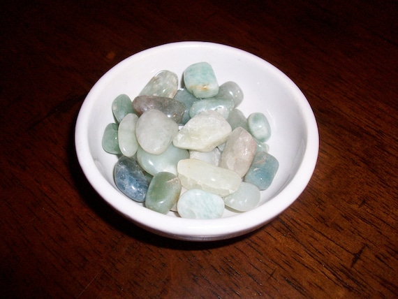 Aquamarine Tumbled Chipstones (2 Stones)
