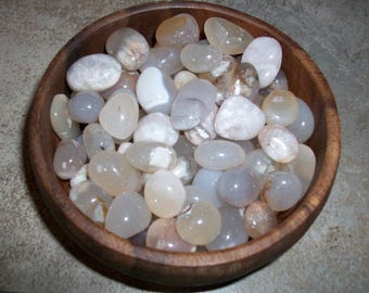 Flower Agate Small Tumbled Stones