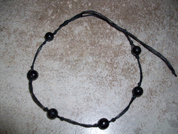 Astrophyllite Stackable Knotted Anklet