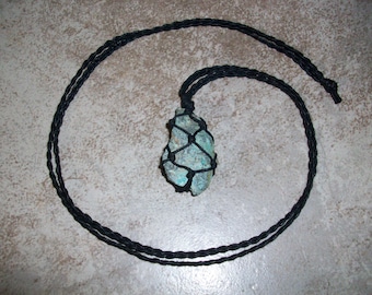 Copper Ore Raw Braided Necklace