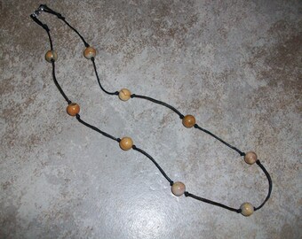 Crazy Lace Agate 8mm Choker Style Stackable Knotted Necklace