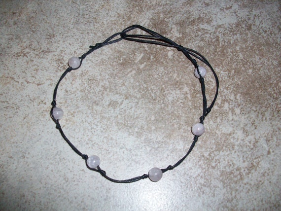 Purple Kunzite Stackable Knotted Anklet