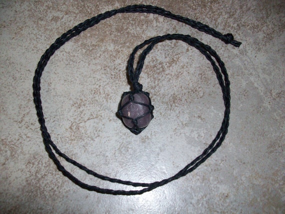 Lepidolite Braided Necklace