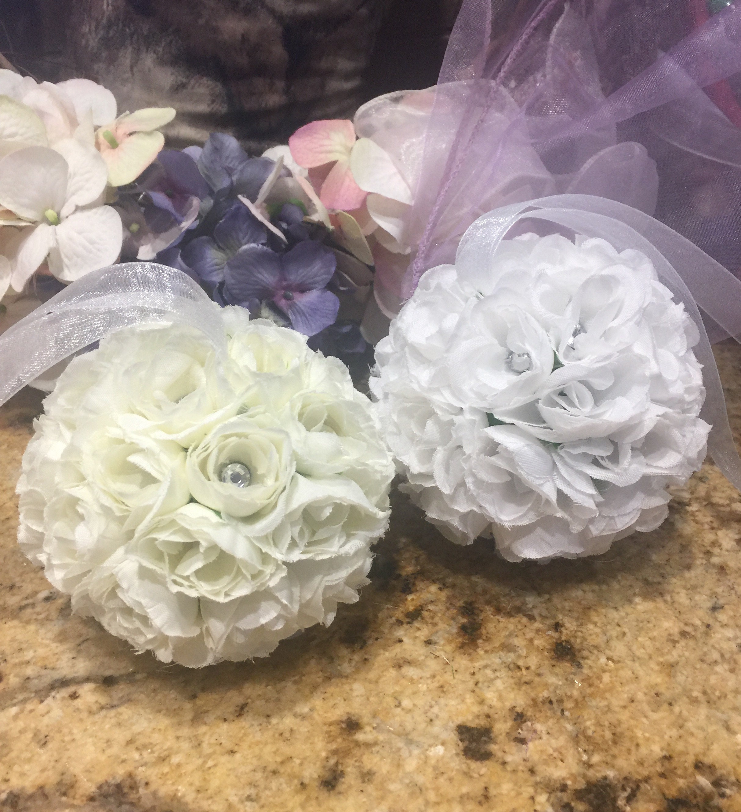 Girl Kissing Flower Ball