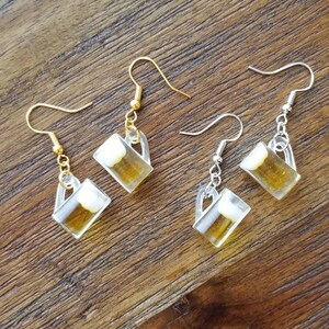 Beer earrings, beer mug earrings, earrings, drink earrings, St. Patrick&#39;s Day earrings