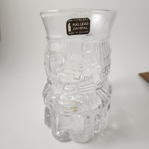 Whitefriars English Crystal Oliver M166 Flint 1/2 Pint Toby Mug 5&quot;