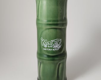 Taza Tiki de bambú verde Libbey Mai Tai Bar Daytona Beach