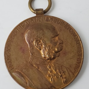 Antique Austria - Franz Joseph I., Jubilee Commemorative Bronze Medal &quot;Signum Memoriae&quot; 1848 - 1898