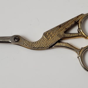 1950s Vintage Solingen Germany Desk Scissors Forged in Italy. In cowhide  Sheath
