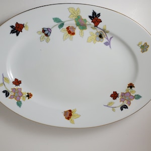 1930s EPIAG Pirkenhammer 10882 Large 14 1/2 inch Oval Serving Platter made in Czechoslovakia