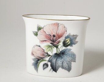 Porta cigarrillos Royal Worcester Summer Flowers fabricado en Inglaterra