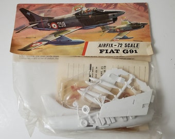 Airfix 1/72 Fiat G91- Antiguo - Edición de los años 60 en bolsa/encabezado