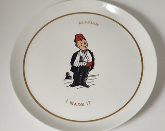 Aladdin Shriner "I Made It" Plato de porcelana Bryan Manor Alliance Ohio