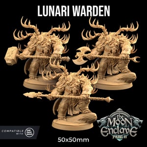Lunari Wardens by Dragon Trappers Lodge | Unpainted | Print on Demand | Use Code FREESHIP50