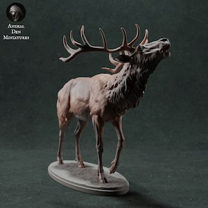 Red Deer 1:24 Scale Model by Animal Den | Unpainted | Print on Demand | Use Code FREESHIP50