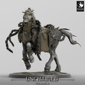 Saddled Unchained Horses by Rescale Miniatures | Unpainted | Print on Demand | Use Code FREESHIP50