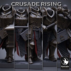 Templar Hammer Infantry by Rescale Miniatures | Unpainted | Print on Demand | Use Code FREESHIP50