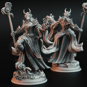 Tharvaya Ascended, Dragon Warlock by DM Stash | Unpainted | Print on Demand | Use Code FREESHIP50