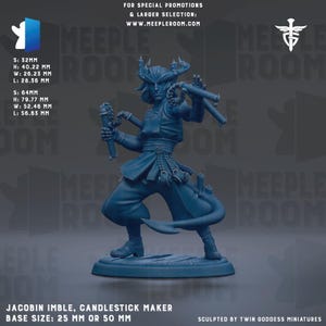 Jacobin Imble, the Candlestick Maker by Twin Goddess Miniatures | Unpainted | Print on Demand